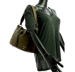 Sac sceau Francinel Fermeture coulissante 22704KAKI couleur kaki, porté