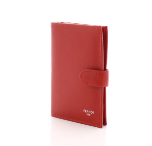 Portefeuille Frandi 2 volets 5 cc en cuir 682.03ROUGE couleur, vue de côté