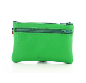 Porte monnaie Frandi en cuir de vachette Authentique 928.03HIERBA couleur hierba, vue de dos