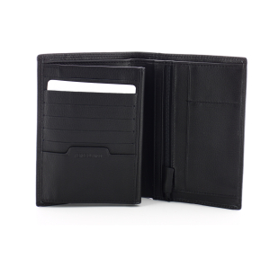 Grand Portefeuille Serge Blanco Vancouver en Cuir VAN21013 999 couleur noir, vue intérieur