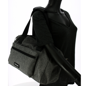 OK Sac cabine David William bandoulière amovible ST1028GRI couleur gris, porté