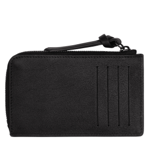 Porte-monnaie Longchamp 3D en cuir 30034HCV 001 Noir, vue de dos