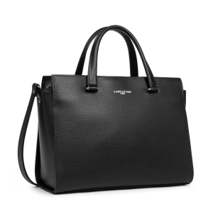 Grand sac à main zippé Lancaster Sierra 438-009 Noir, vue de profil