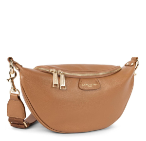 Sac banane zippé Lancaster Dune 529-85 Camel, vue de profil