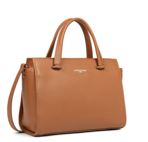 Sac porté main Lancaster Sierra 438-008CAMEL couleur Camel vue de côté