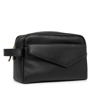 Trousse zippée Lancaster Zoé en cuir 280-001 Noir, vue de profil