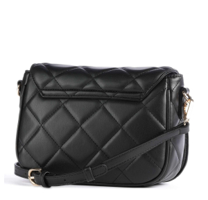 Sac bandoulière à rabat Valentino Bags Ada effet matelassé VBS51O09 001 Noir, vue de dos