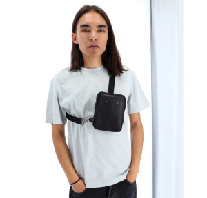 Petit sac holster Les Ateliers Fourès Orion Baroudeur 9168 Noir porté