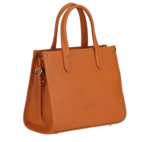 Sac à main/bandoulière Arthur & Aston Rosalia en cuir A163-13 B Cognac, vue de profil