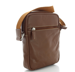 Pochette porté travers M Serge Blanco Marfa MAR13011 149 Cognac, vue de profil