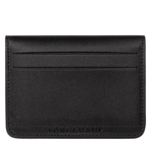 Porte-cartes à rabat Longchamp Le Pliage Xtra cuir 30039987 001 couleur noir, vue de dos