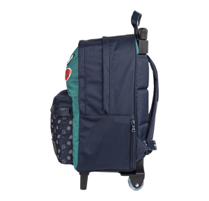 Trolley sac à dos L - 2 compartiments Tann's Les Fantaisies Alexandre 73257 couleur Vert, vue de profil