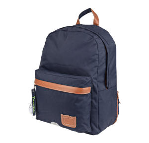 Sac à dos M Tann's Camille uni 62111 couleur bleu marine, vue de côté