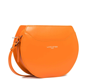 Sac demi-lune Lancaster Suave Lune à bandoulière 433-32 Orange côté
