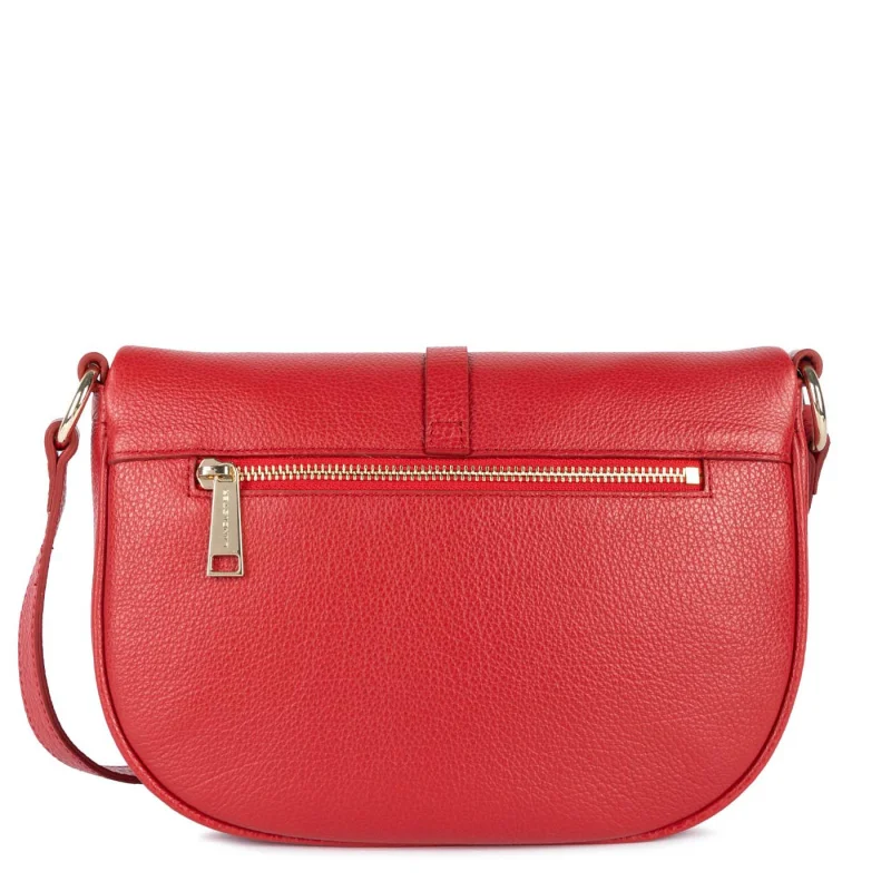 Sac besace Lancaster Dune Gaia rabat aimanté 529-102 rouge dos Sac besace Lancaster Dune Gaia rabat aimanté 529-102 rouge dos