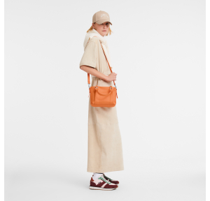 Petit sac à main S Longchamp 3D Light 10197HFA017 Orange porté