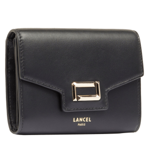 Portefeuille rectangulaire à rabat Angèle de Lancel A13161 10 couleur noir, vue de côté