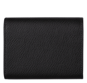 Portefeuille Longchamp multi-fente cartes Le Roseau 30021HFP001, couleur noir, vue de dos