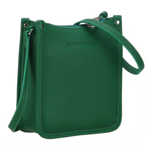 Sac bandoulière Arthur et Aston rectangulaire Zippé Rosalia A163-34 H couleur vert, vue de côté