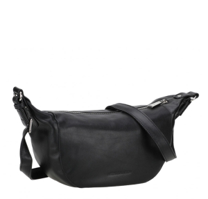 Sac banane Arthur & Aston bandoulière ajustable Giulia A180-04 A couleur noir, vue de face