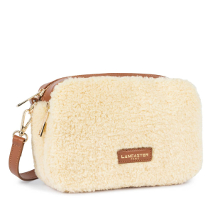 Sac trotteur Lancaster effet polaire Moumoute 518-022 CAMEL couleur camel, vue de profil