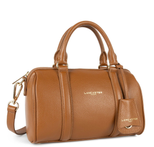 Sac polochon Zippé Lancaster Milano Ana 547-102-CAMEL, couleur camel, vue de coté