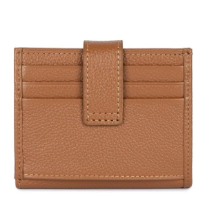 Porte-cartes Lancaster avec rabat pression Foulonné PM 170-32 CAMEL couleur Camel, vue de dos