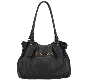 Sac porté épaule Arthur & Aston fermeture coulissant L Camille A203-08 A couleur noir, vue de dos