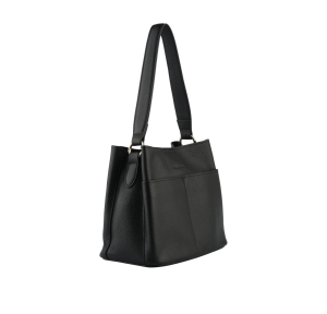 Sac porté épaule Francinel Dorothée 22832 NR couleur noir, vue, vue de côté