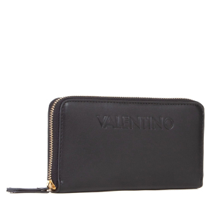 Grand portefeuille Valentino bags imprimé all-over Lio Re VPS8AJ155 001 couleur noir, vue de profil