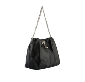 Sac porté travers Mia & Joy Ashley MJ2133NR, couleur noir, vue de coté