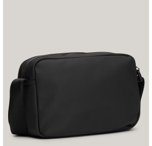 Petit sac bandoulière Tommy Hilfiger tissé Corporate AM12729 BDS couleur noir, vue de dos