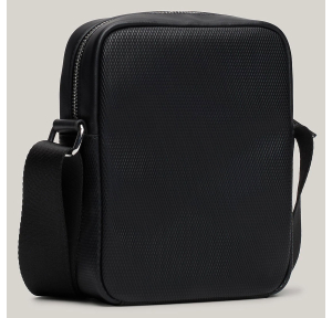 Sac reporter Tommy Hilfiger multitextures Corporate AM12724 BDS couleur noir, vue de dos