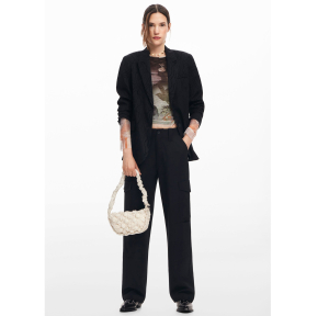 Mini sac porté main/épaule Desigual Flossy Eibar 24WAXA172004 couleur beige, porté