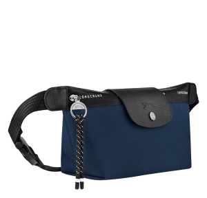 Sac banane M Longchamp Le Pliage Energy Toile 10256HSR006 Bleu Marine côté