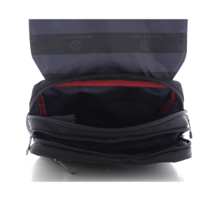 Trousse de toilette Serge Blanco à rabat Basik en textile BSK42013 999 couleur noir, intérieur