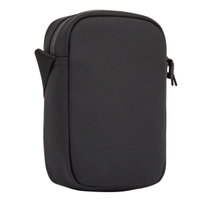 Sac reporter Tommy Hilfiger Corporate zippé tissé AM0AM12743BDS couleur noir, vue de côté