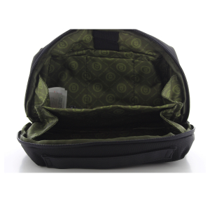 Grande trousse de toilette Serge Blanco en textile CTL42008 999 couleur noir, ouvert