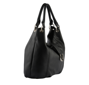 Sac porté épaule Francinel eleanore 22845 NR  couleur noir, vue de profil