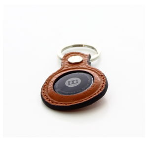 Porte clés David William airtag D5421 ORA  couleur orange, vue de  dessus