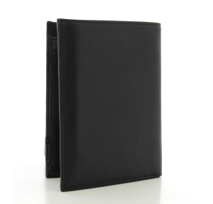 Portefeuille Arthur et Aston en cuir de vachette 2428-424-A, couleur noir, vue de dos