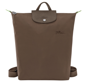 Sac à dos Longchamp M Le Pliage 10284919 813 couleur terre, vue de face