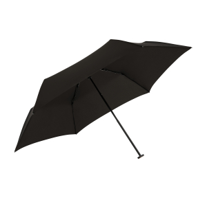 Parapluie Knirps Ultra Light Slim ouverture manuelle US.050 1001 Noir déplié