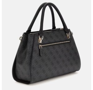 Sac porté main Guess imprimé logo 4G Noelle HWBG787907 CLO  couleur noir, vue de profil