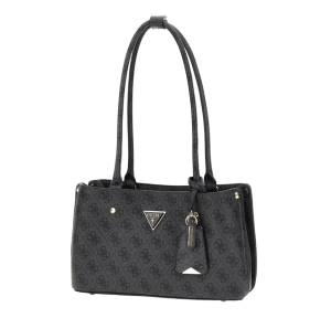 Sac porté épaule Guess Meridian HWSG877809 CLO couleur noir multi, vue de profil