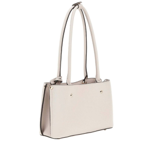 Sac porté épaule Guess avec clou Meridian HWBG8778090 IVO couleur ivoire, vue de profil