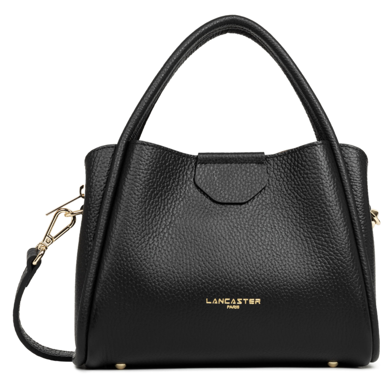 Petit Sac à Main LANCASTER - Ida Double - Cuir De Vachette Grainé, Plusieurs Poches, Porté Main/épaule/croisé