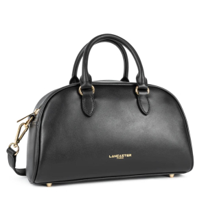Sac porté main Lancaster cuir lisse Donna Bow 531-066-NOIR vue de profil