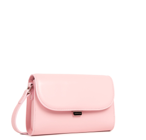 Sac trotteur Lancaster à rabat avec fermoir S Suave Even 433-43-RO/FU Rose Fumée, vue de profil