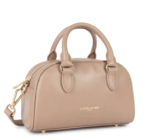 Sac porté main Lancaster cuir lisse Donna Bow 531-065-GALET vue de profil